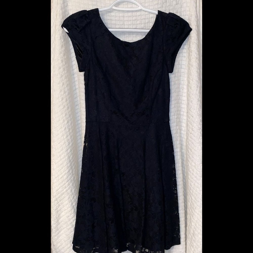 love FIRE Black cocktail dress